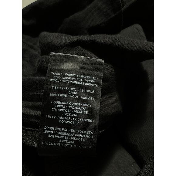 Balmain 'Crepe' Black Crepe Flare Bootcut Pants Size 4 - Picture 5 of 5